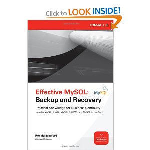 Effective MySQL: Backup and Recovery - Oracle Press (Ronald Bradford)